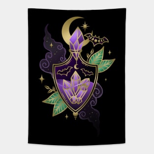 Bat Crystal Potion Bottle Tapestry