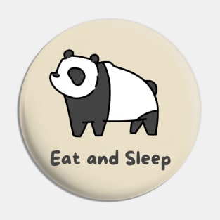 Lazy Panda Eat and Sleep Pin