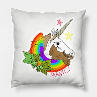 Hipster Unicorn Pillow