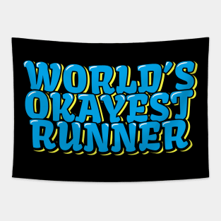 World's Okayest Runner Tapestry