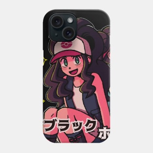 vaporwave anime aesthetic rosa hilda gen 5 video game Phone Case