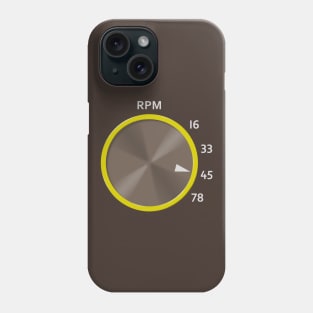 Record Player RPM Knob Phone Case