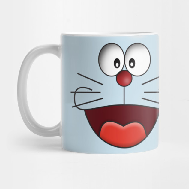 doraemon face doraemon mug