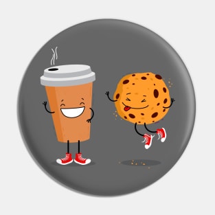 Coffee and cookie. Pin