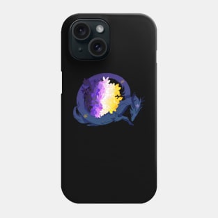 Nonbinary Pride Flag Flower Dragon Phone Case