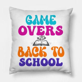 game overs back to school welcome back students enjoy Pillow