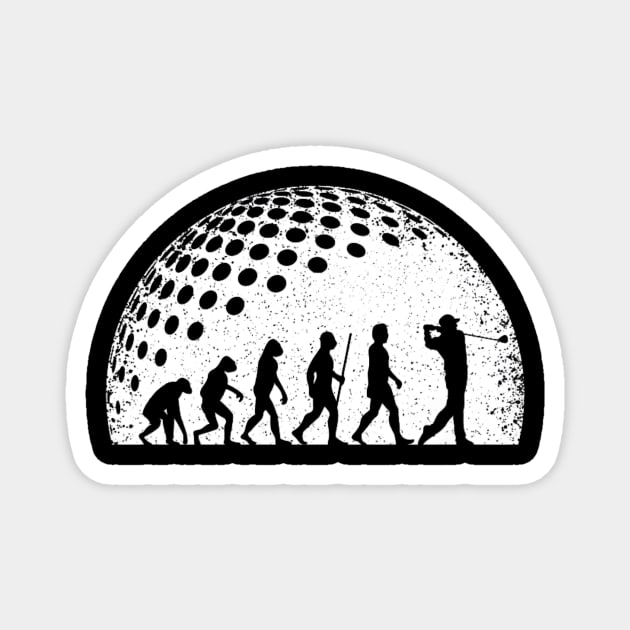 Funny Golf Evolution Golf Player Vintage Magnet by yangho