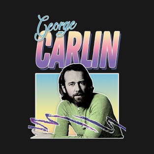 George Carlin - Retro Aesthetic Design T-Shirt