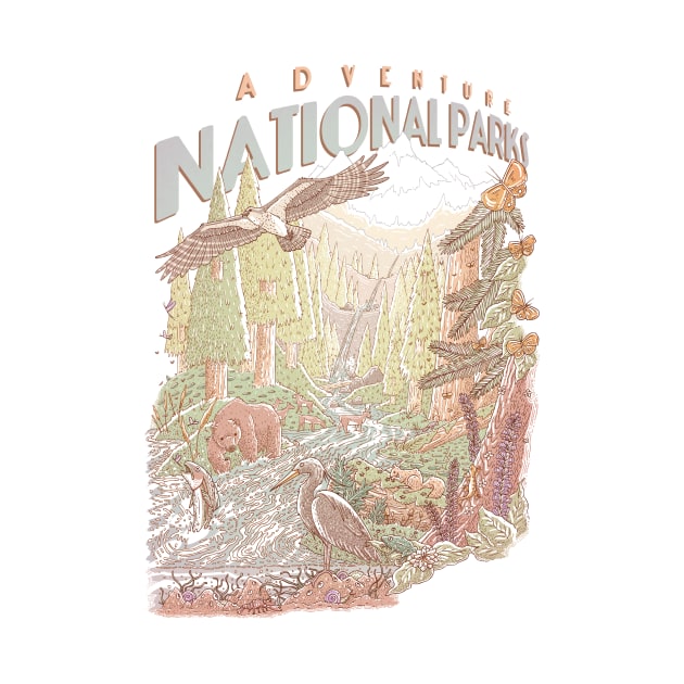 Adventure National Parks by TaylorRoseMakesArt