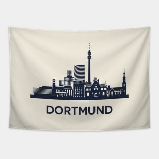 Dortmund Skyline Emblem Tapestry