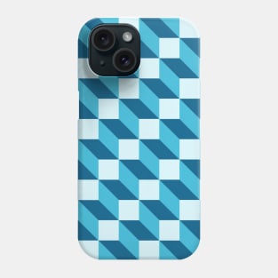 Aqua Blocks Phone Case