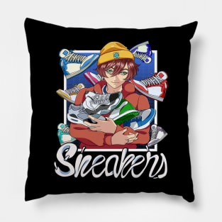 Sneakerhead Cozy Boy Sneakers Kicks Collector Pillow