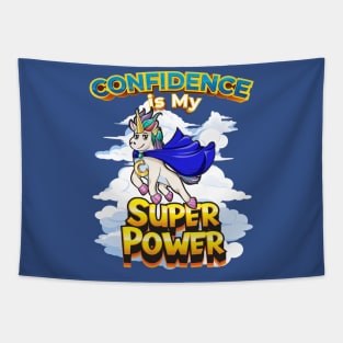 Unicorn Confidence Is My Superpower Boys Tapestry