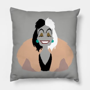 Cruella DeVille minimalist Pillow