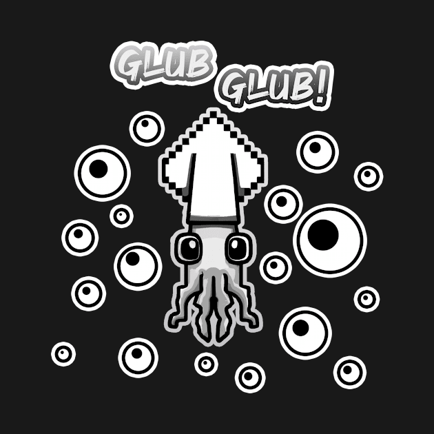 Cartoon squid by SilverSquid Store