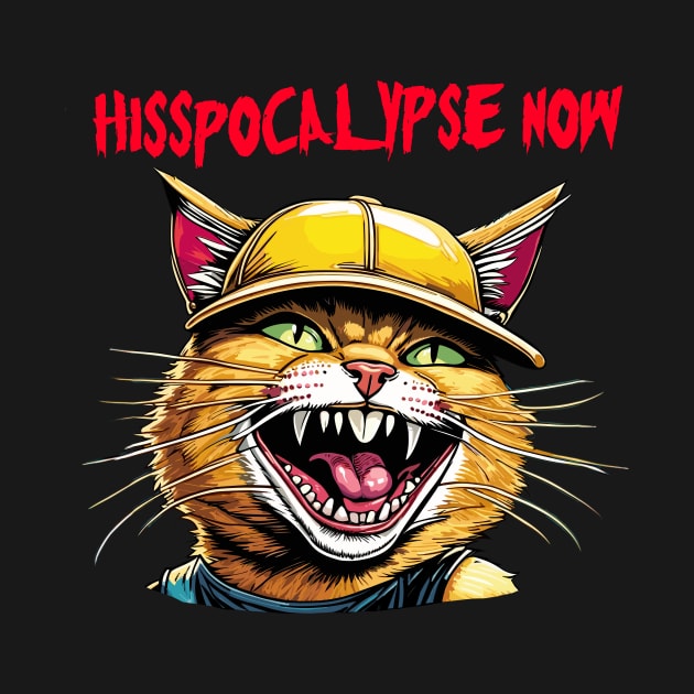 mean hissing cat. hisspocalypse now! by Kingrocker Clothing