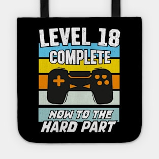 Level 18 Birthday Video Games 18th Bday Tote