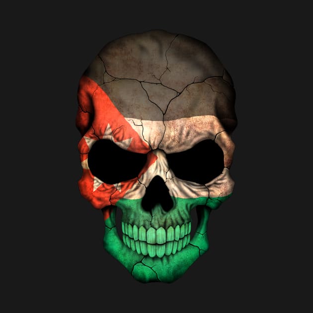 Jordanian Flag Skull by jeffbartels