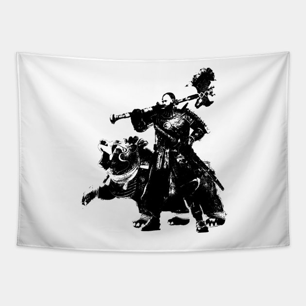 Weathered Yasuke Nioh Tapestry by TortillaChief