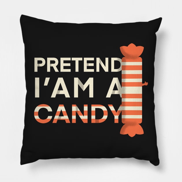 Pretend I am A Candy Pillow by dudelinart