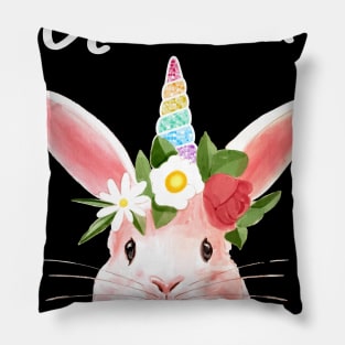 easter bunny rabbit unicorn gift Pillow