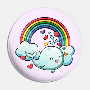 Sunny Wendy Whale Slides On Rainbows All Day Pin