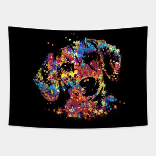 Colorful Dachshund dog  - Doxie Tapestry