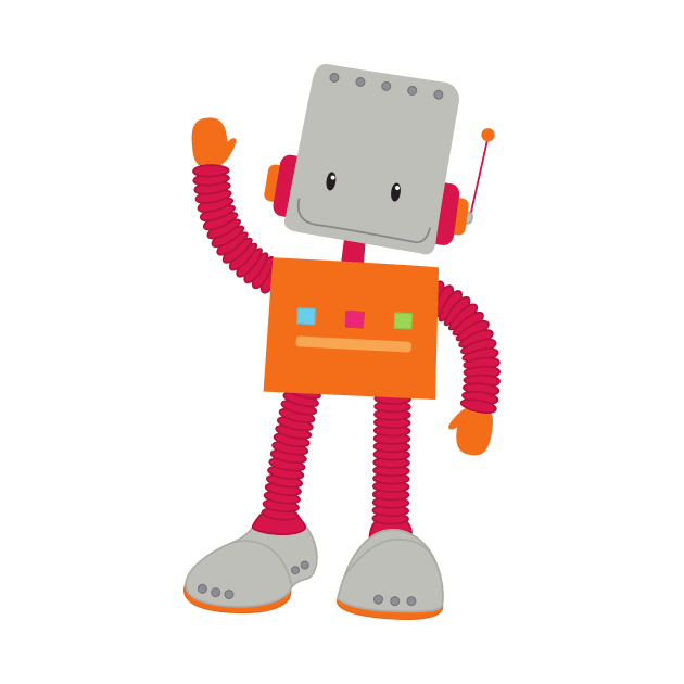 Cute Robot, Silly Robot, Funny Robot, Robotics by Jelena Dunčević