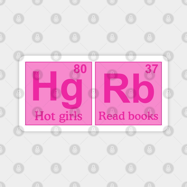 Hot girls read books, periodically Magnet by Dfive