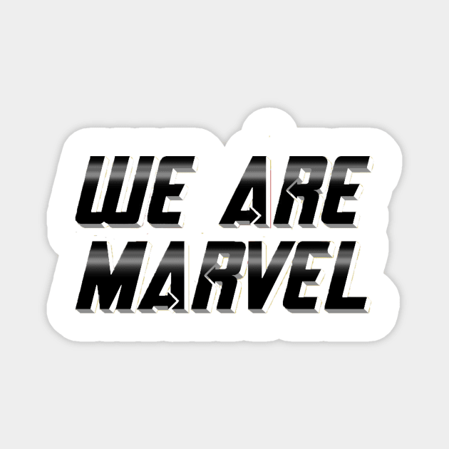 We Are Marvel Pod Stacked Magnet by We Are Marvel Pod