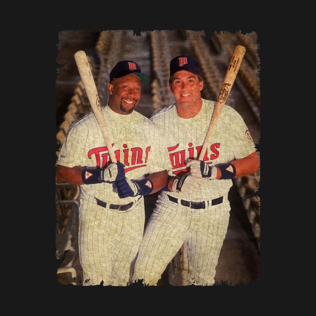 Kirby Puckett and Kent Hrbek in Minnesota Twins by SOEKAMPTI