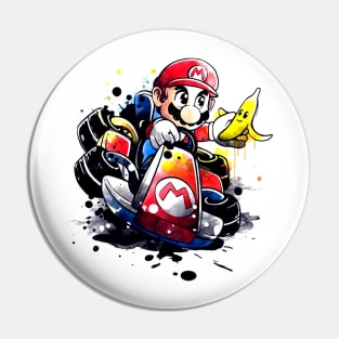 Go Kart Watercolor Pin