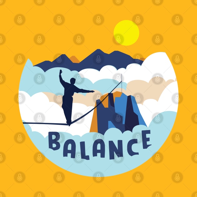 BALANCE YOURSELF by EdsTshirts