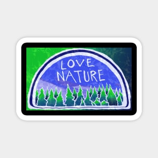 Love Nature Mountain Skies Magnet