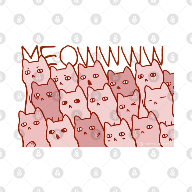 A bunch of cats by Sunnie Meowtlu by SunnieDu