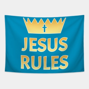 Jesus Rules Tapestry