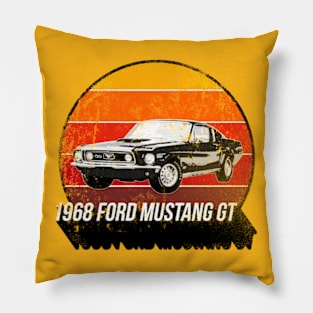 1968 Ford Mustang GT Fastback Pillow