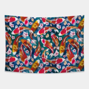 Koi fish pattern Tapestry