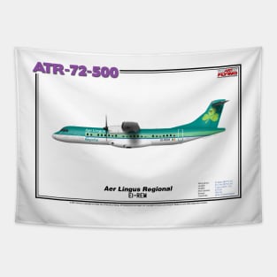 Avions de Transport Régional 72-500 - Aer Lingus Regional (Art Print) Tapestry