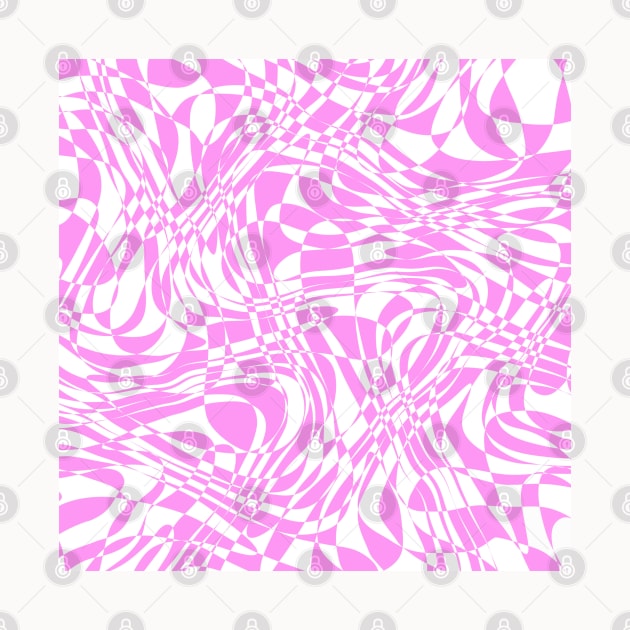 Pink Abstract Aesthetic Cute Pattern by Trippycollage