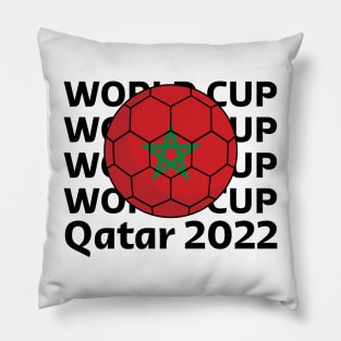 World Cup Qatar 2022  - Team Morocco Pillow