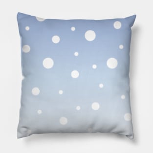 Wintermood | White | Blue Gradient Pillow