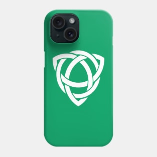 Trinity Celtic Knot In White Phone Case