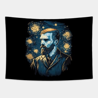 Van Gogh: Starry Portrait Tapestry