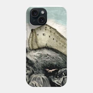 Outside Noah's Ark, flood and death, inside it, animals and God in charge Phone Case