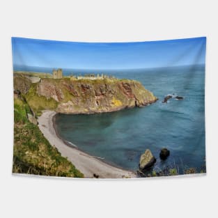 The ruins of Dunnottar Castle on the Aberdeenshire coastline, Scotland Tapestry