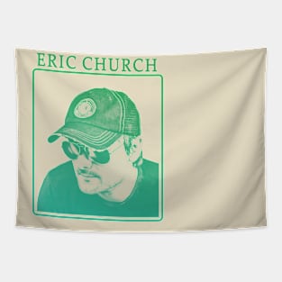 eric church - green solid style, Tapestry