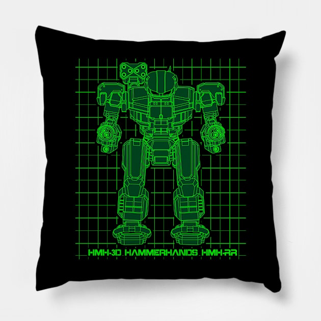 Hammerhands Mech Pillow by Oswald's Oddities