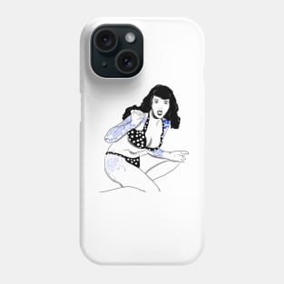 Bettie at the Beach Phone Case