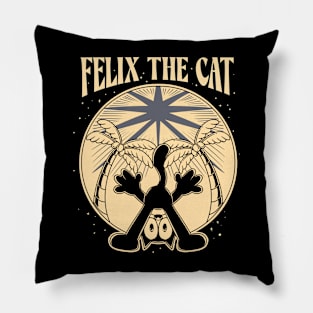 Felix the Cat Silhouette summer Pillow